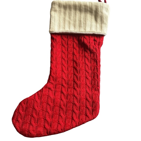 Santa Red Knitted Christmas Sock Initial “H” Brand New - Picture 3 of 4